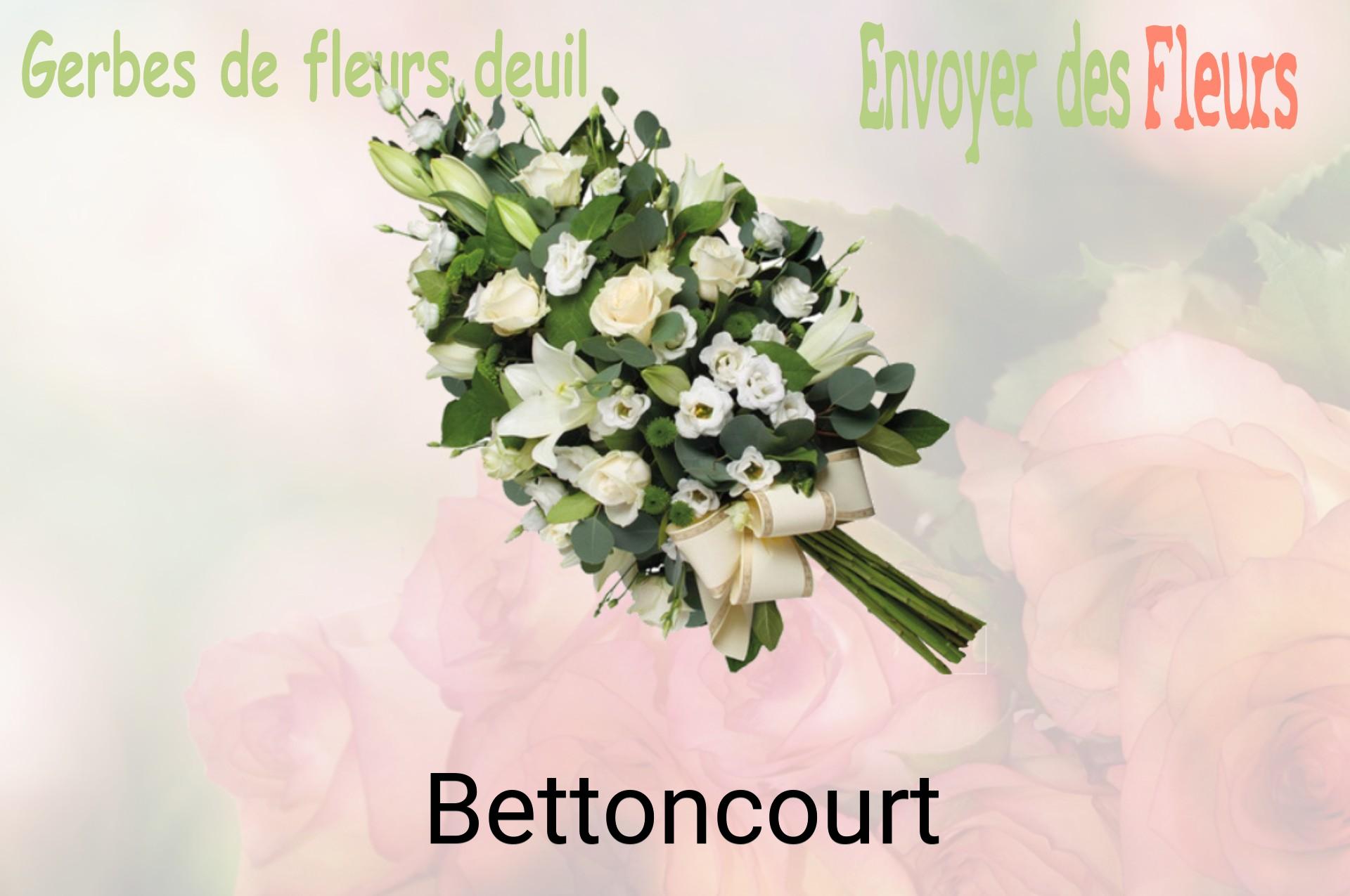 Gerbe de fleurs de deuil livrée à Bettoncourt